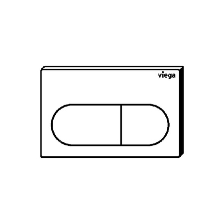Przycisk do WC ekspozycyjny Prevista Visign for Life 6 nr wzoru 8602.19 płytka maskująca: tworzywo szt. chrom. klawisz: tworzywo szt. chrom.