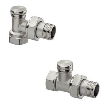 Raditec DN20 - Grzejnikowy zawór odcinający, kątowy