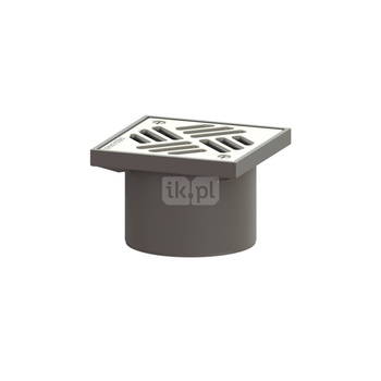 Nasada z kratką ze stali nierdz. 150x150, przykręcana, system 125 V4A