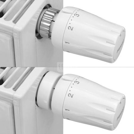 Blokada demontażu głowicy termostatycznej