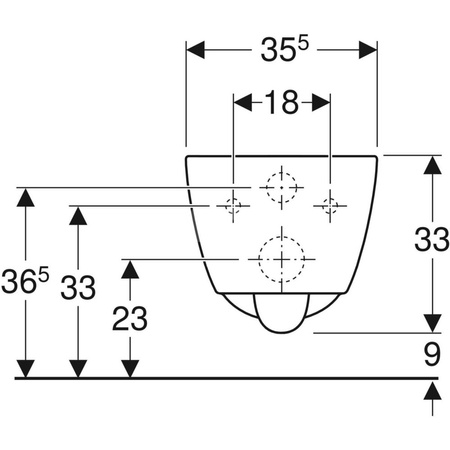Miska WC wisząca GEBERIT iCon bez kołnierza wewnętrznego