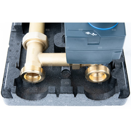 Grupa pompowa AFRISO PrimoTherm 180-2 DN 25 AP 3-WM-SM Vario GZ x GW 1 1/2'' x 1'', z zaworem mieszającym, z izolacją, z pompą obiegową, z siłownikiem arm 343 proclick