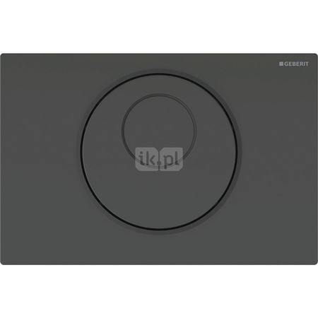 Elektroniczny zestaw uruchamiający WC Geberit, IR, Sigma10, 12cm, stal nierdz., czarny