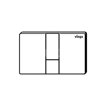 Przycisk do WC ekspozycyjny Prevista Visign for Style 24 nr wzoru 8614.19 płytka maskująca: tworz. szt. czarny klawisz: tworz. szt. czarny