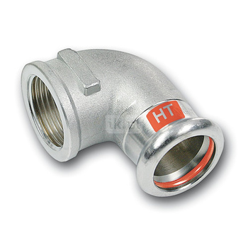 Kolano 90' SANHA Therm Industry, stal (Cynk/nikiel), 22 mm x 3/4'' (zw x GW)