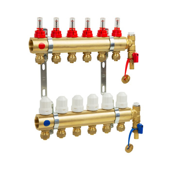 PHA-107/1/S/Z 8-obwodowy PN6 Rozdzielacz CuZn