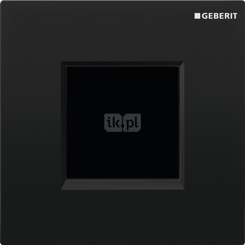 Elektroniczny zawór spłukujący Geberit do pisuaru, zasilanie 230V, Typ 30, czarny-chrom bł.-czarny