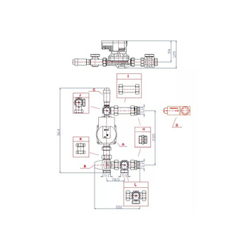 Grupa pompowa RUMET W10 VTA322 Kvs 1,6