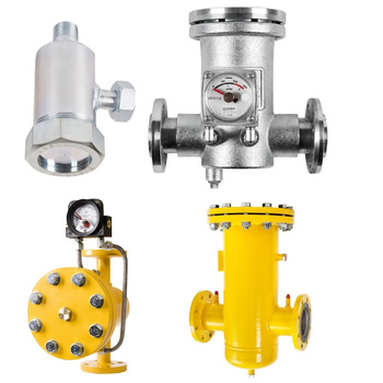 Filtr gazowy WEBA DN32, kołnierzowy  - prosty