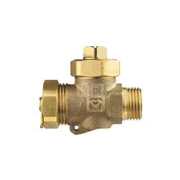 Zawór kulowy HERZ Thermoflex 10 x 10 GZ prosty, uchwyt: brak