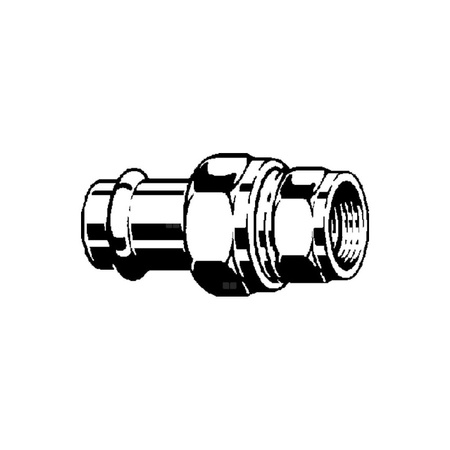 Złącze przejściowe Sanpress VIEGA 2362 Jednoczęściowy, stal nierdzewna / stal nierdzewna, 42 mm, 1 1/2'' (mz x gwm) z uszczelką