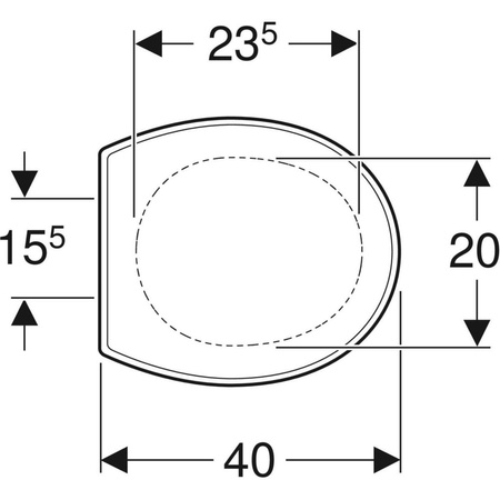 Deska sedesowa Geberit Bambini dla dzieci, czerwona