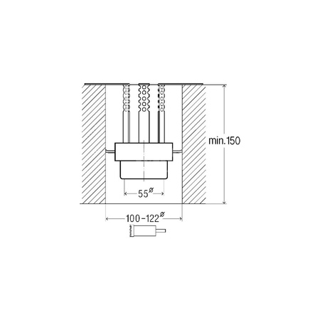 Przepust rurowy, tworzywo sztuczne / szary do odpływów prysznicowych VIEGA 4923.5