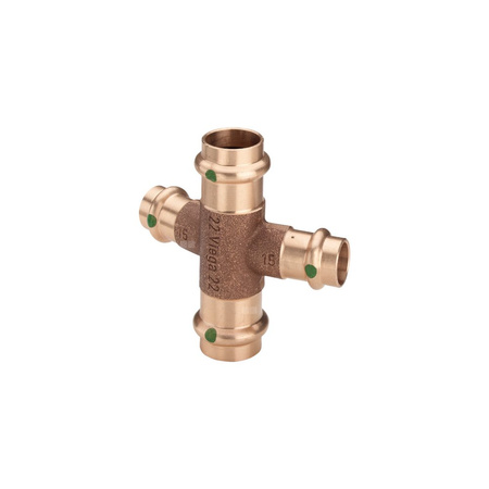 Czwórnik VIEGA 2247 brąz, 22 mm x 15 mm x 22 mm x 15 mm, mz x mz x mz x mz