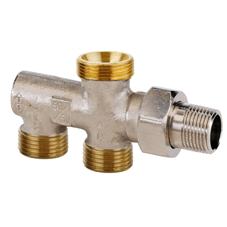 Rozdzielacz jednorurowy 50/50 Duolux, DN15