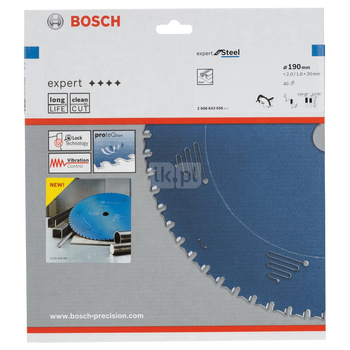 Tarcza pilarska Expert for Steel PIŁA TARCZ EXP/STEEL 190X20X40MM