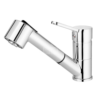 Deante Narcyz Bateria zlewozmywakowa stojąca z wyciąganą wylewką