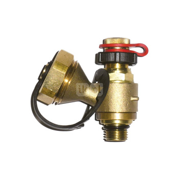 Zawór regulacyjno-pomiarowy HERZ 0284 mosiądz (czerwony), 1/4'' GZ