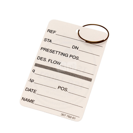 Etykieta identyfikacyjna do zaworów STA…