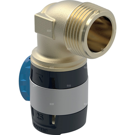Kolano przejściowe 90' GEBERIT FlowFit, brąz bezołowiowy, 1'' x 25 mm (GZ x łącznik zaprasowywany)