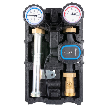 Grupa pompowa AFRISO PrimoTherm K 180-1 DN 25 AP GZ x GW 1 1/2'' x 1'', z izolacją, z pompą obiegową