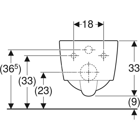 Miska WC wisząca GEBERIT iCon Square bez kołnierza wewnętrznego