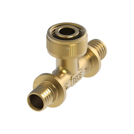 Szybkozłącze, trójnik odgałęzienie z brązu 16 x 1/2" x 16