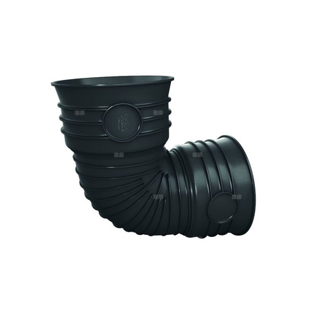 Kolano 90' MAGNAPLAST MAGNACOR MCB, PP (czarny), DN 500 x DN 500 (wz x ww), do kanalizacji