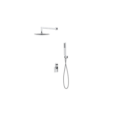 SET B253 ZESTAW PODTYNKOWY MILLE Z BATERIĄ WAN-NATR CHROM