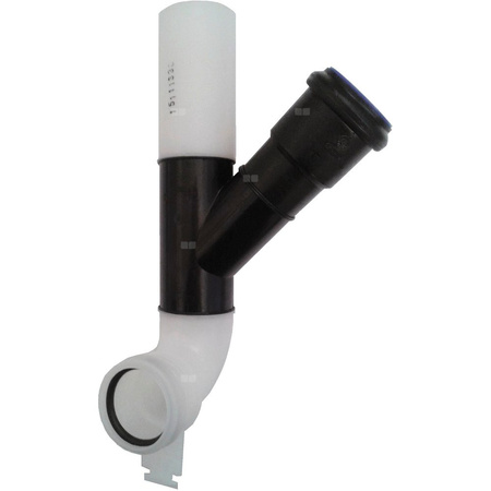 Kolano spustowe z przyłączem do odciągu zapachu DN 50 z uszczelkami O - ring (przyłącze z prawej strony) TECE profil