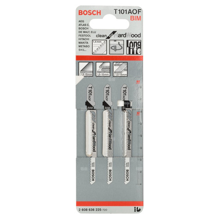 Brzeszczot do wyrzynarek T 101 AOF Clean for Hard Wood