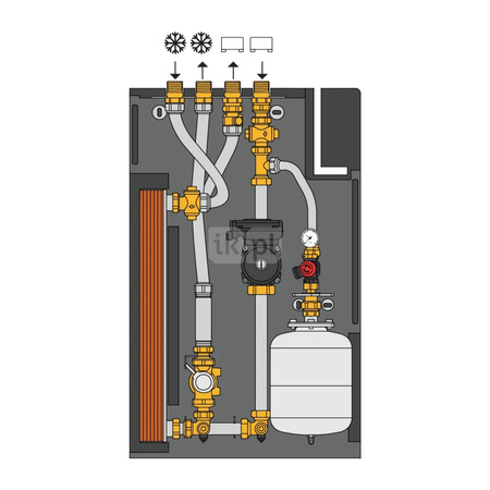 Stacja mieszkaniowa dla instalacji chłodzenia 15 kW