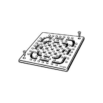 Advantix-ruszt stal nierdzewna 1.4404, wymiar systemowy 145, z otworami, klasa antypoślizgu R11/B, nr wzoru 4933.6 L: 143 B: 143 H: 5