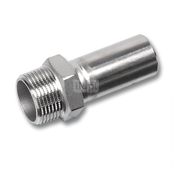 Nypel SANHA NiroSan Press, stal nierdzewna, 15 mm x 1/2'' (zz x GZ)