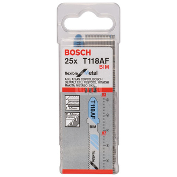 Brzeszczot do wyrzynarek T 118 AF 25 szt.