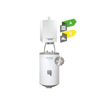 Pakiet - Kocioł gazowy jednofunkcyjny DE DIETRICH MCR3 Evo 24T kondensacyjny wiszący 6,1-24,8 kW + Regulator iSense + Zasobnik c.w.u AQUAvie125