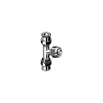 Trójnik VIEGA 6718.8 brąz 16 mm x 1/2'' x 16 mm (mz x zz x mz)