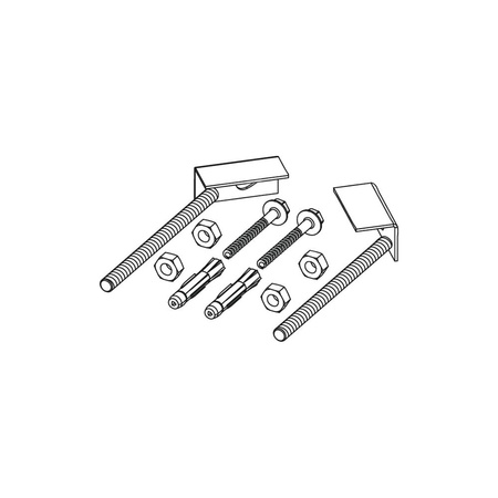 Mocowanie stelaża podtynkowego narożnikowe 45 stopni TECE profil