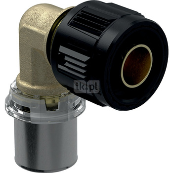 Kolano przejściowe 90' GEBERIT Volex/MasterFix redukcja, 16 x 20 (MZ x mf)