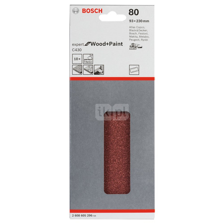 PAP. ŚCIER. RW 93X230 G80 10PC NS