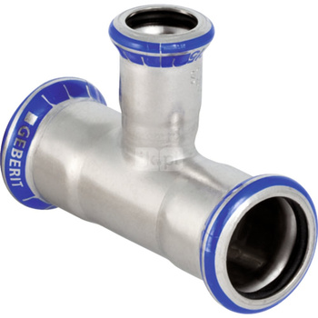 Trójnik GEBERIT Mapress Edelstahl redukcja stal nierdzewna 15 mm x 12 mm x 15 mm MZ