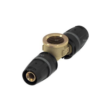 Trójnik TECE logo 90' mosiądz 16 mm x 1/2'' x 16 mm (kw x GW x kw)