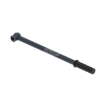 Dźwignia typu L/stal DN 150 RB / DN 125 FB z uchwytem z tworz. sztucz., Handle-L DN150 angled with plastic grip