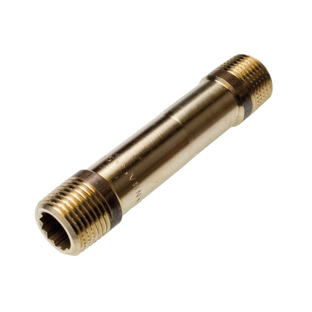 Nypel SANHA PURAFIT, mosiądz, 3/4'' (GZ), 50 mm