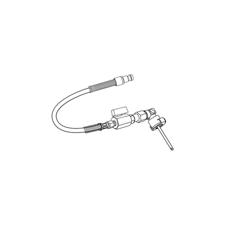 TA-SCOPE wąż pomiarowy czerwony