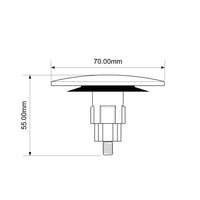 Korek zamykający "klik-klak" do syfonów brodzikowych z serii: HC26CLCP i HC2600CL