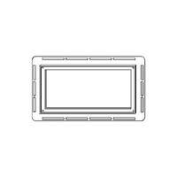 Ramka do zabudowy Visign for More przeznaczenie: zlicowanego montażu przycisku do WC, tworzywo sztuczne, nr wzoru 8350.23 wykonanie: chromowane