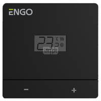 Dobowy, przewodowy regulator temperatury, 230V, czarny