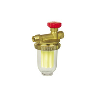 Filtr olejowy AFRISO V500Sijednorurowy fi 3/8''/3/8'' GW x GZ, z wkładem plastikowym, maks. przepływ 250 l/h