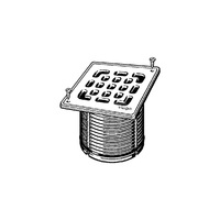 Advantix-nasadka wymiar systemowy 100, przykręcana, nr wzoru 4934.3 L: 100 B: 100 H: 5